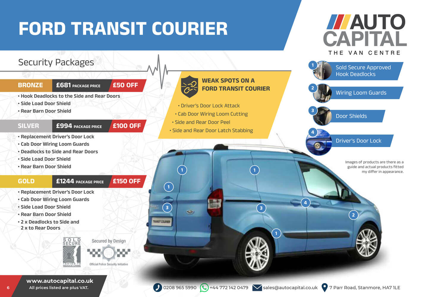 Ford Transit Courier Security