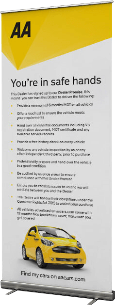 This dealer has signed up to the AA Dealer Promise